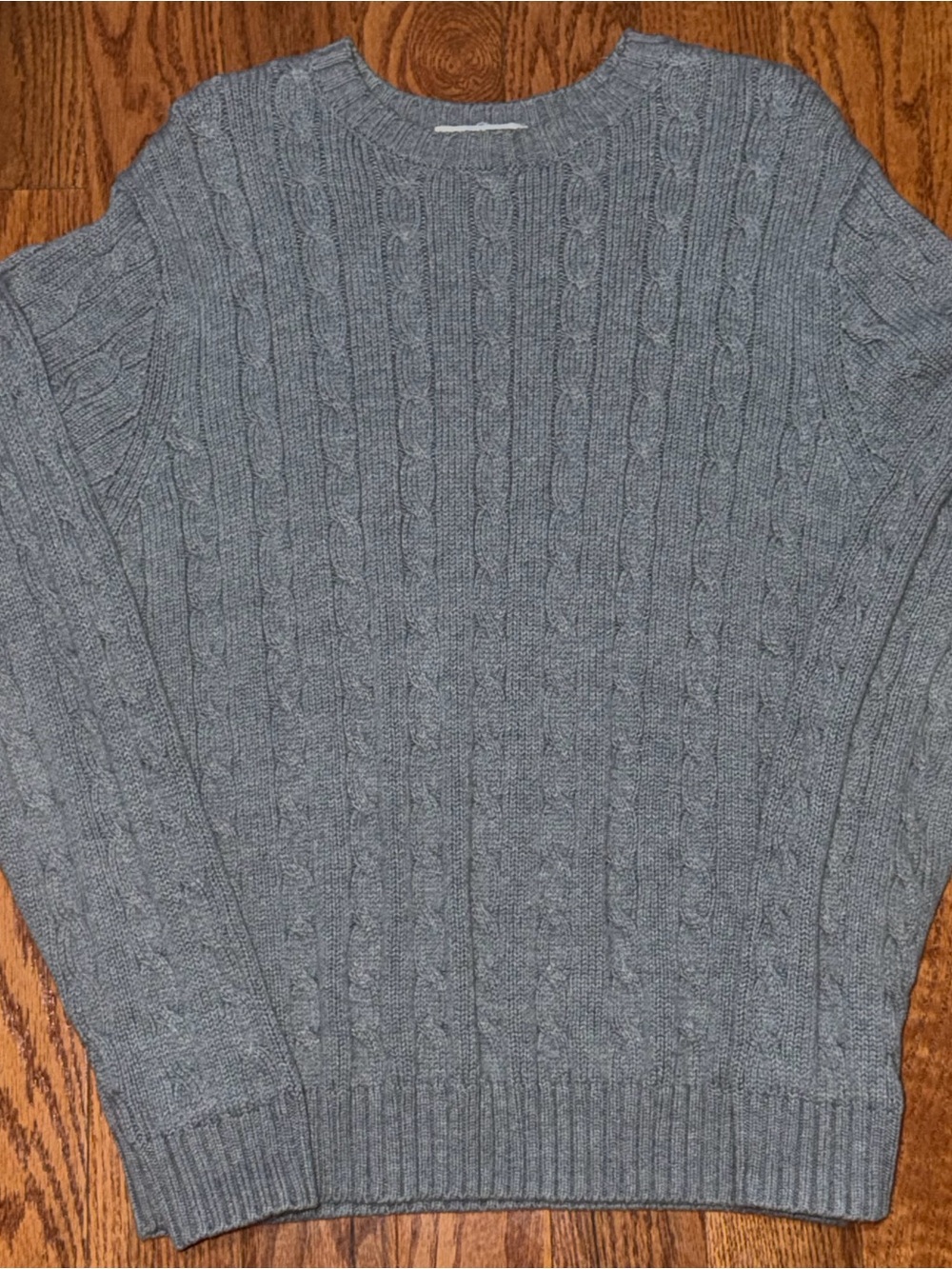Covington Men’s Heather Gray Cable Crewneck Sweater